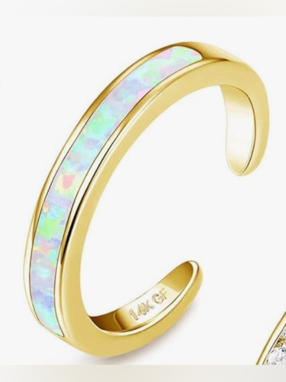 Stunning Nordstrom 14KT Gold filled 
MOP adjustable toe ring